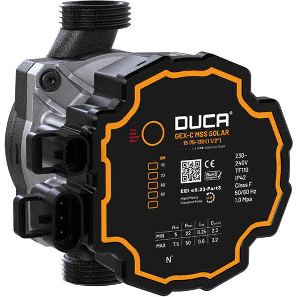 Worimex Spareparts Pump Duca GEX-S Solar 15-80-130 Cast Iron