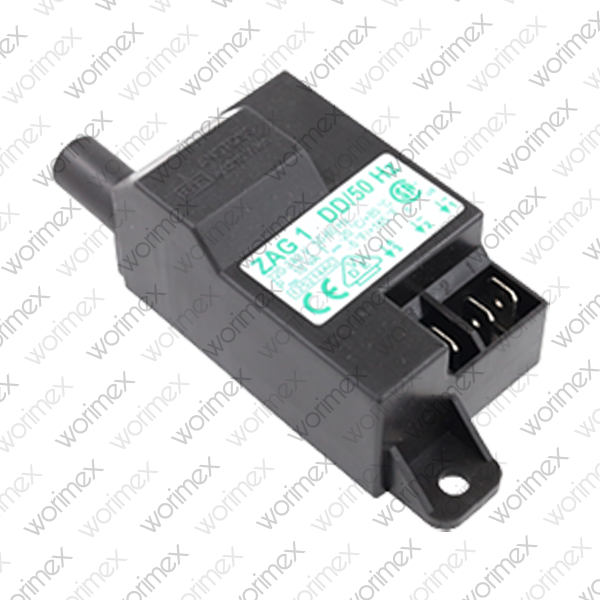 Worimex Spareparts Ignition Transformer Anstoss ZAG1DD/50HZ (07000084) Vaillant, Baxi 720481501, Remeha S62750, De Dietrich S100572, Brötje 7307245