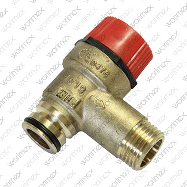 Worimex Spareparts Safety Valve 3 Bar Click- Fit Novasfer Baymak
