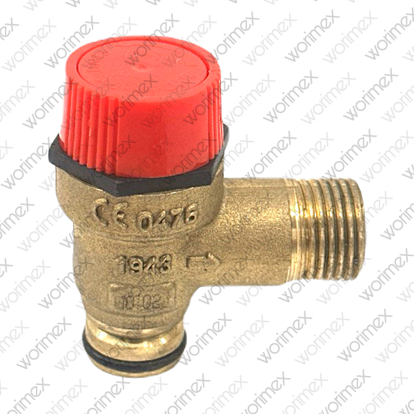 Worimex Spareparts Safety Valve Novasfer Long Threaded V Channel Baymak, Baxi 720787801, 7223193