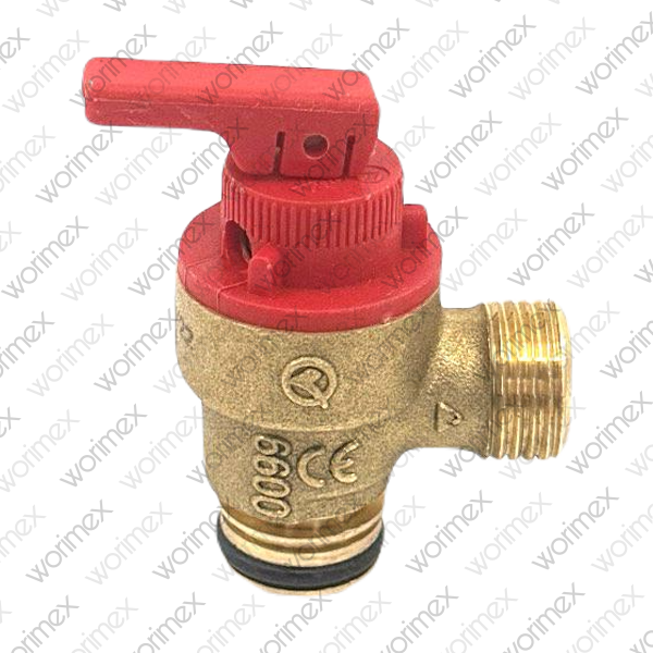 Worimex Spareparts Safety Valve Brass Orkli Vaillant Ecotec 178985, Protherm 0020014173, 0020047005, Saunier Duval S1006700