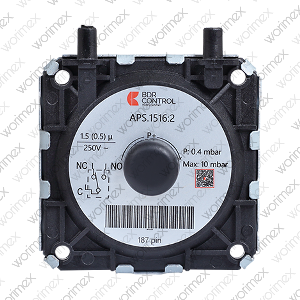Worimex Spareparts Air Pressure Switch BDR Control 0.9bar, 187 pin