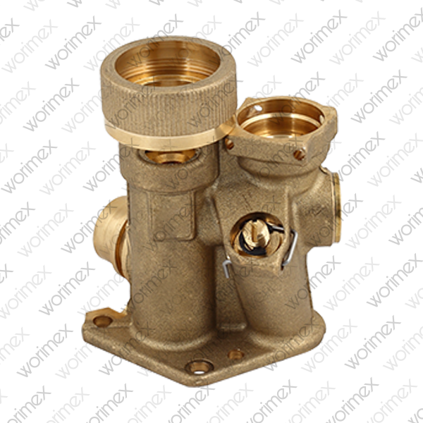 Worimex Spareparts 3 Way Valve Body Vaillant Turbotec Brass Short 178978