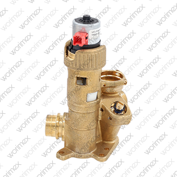 Worimex Spareparts 3 Way Valve Body With Motor Brass Vaillant Turbotec 0020132682, 0020132683