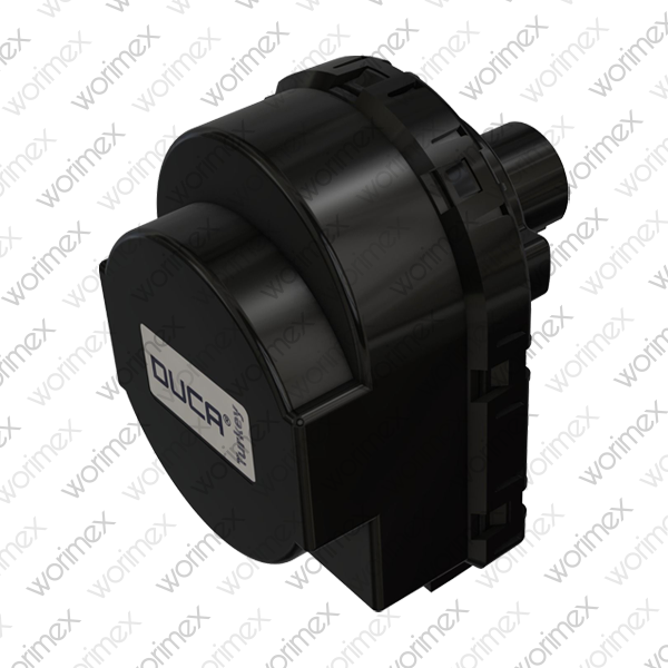 Worimex Spareparts 3 Way Valve Motor Duca Black Standard 7,5mm Ariston 997147, Riello 4365774, 4364657, Unical 95260640, Biasi BI1351108, BI1101102, Chaffoteaux, Demirdöküm 0020025278, Saunier Duval S5720600, Ithalterm 521000035