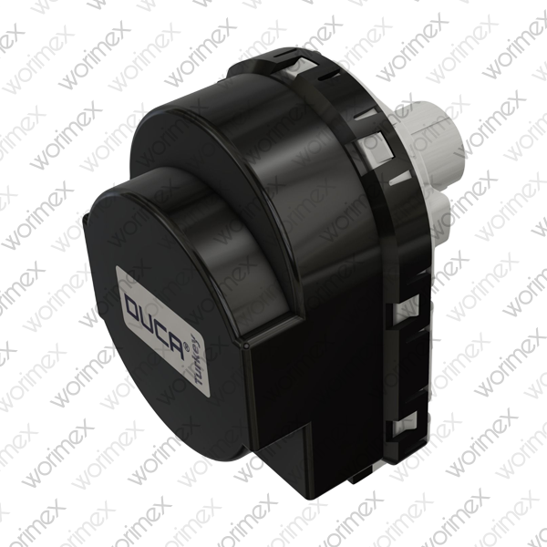 Worimex Spareparts 3 Way Valve Motor Duca Black and White 7,5mm Baymak 7216534, 710188301, 5694581, R10025304