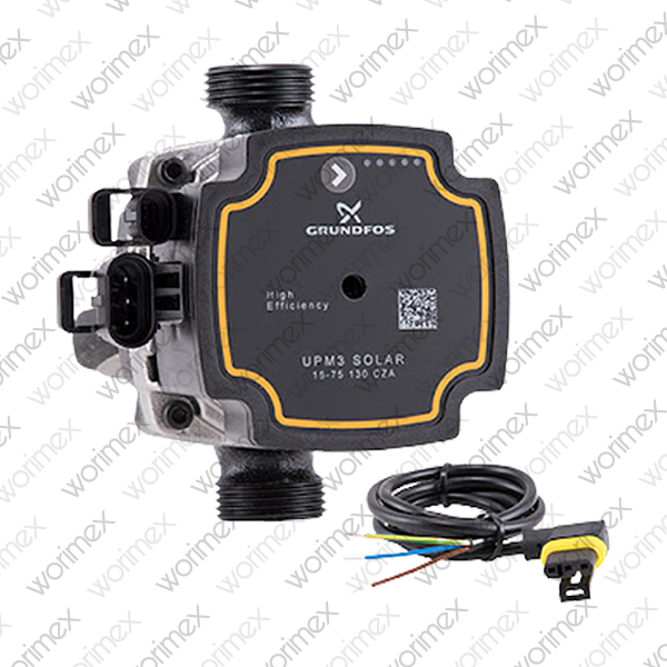 Worimex Spareparts Pump Grundfos 15-75 UPM3 Solar - 2