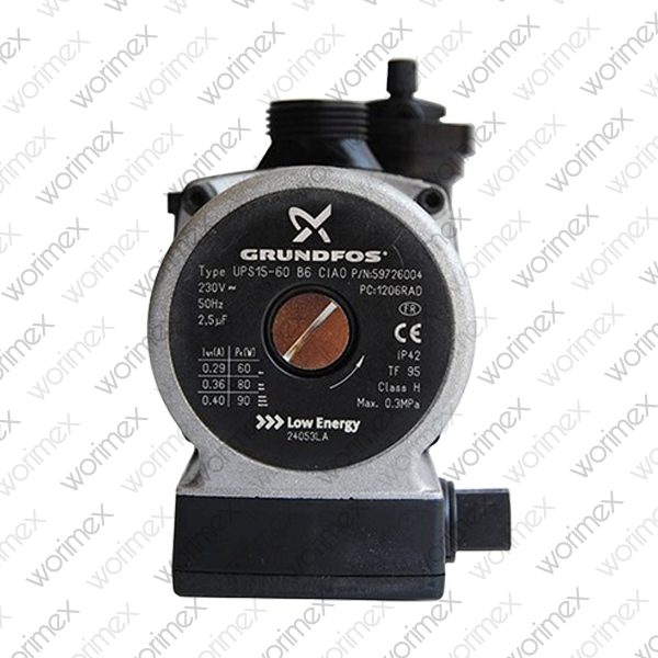 Worimex Spareparts Pump Grundfos 15-60 UPSO CAOD Plastic Body