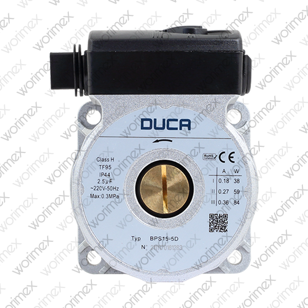 Worimex Spareparts Pump Duca WXR 15-50 Reverse Rotation 84W, Bosch 87186481810, 87186457900