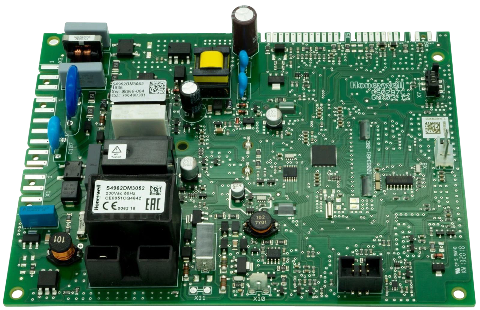 Worimex Spareparts Control Board Honeywell S4962DM3052 Baxi boiler Eco Compact, Main5, Pulsar E, Quasar E 766487600, ex 766077600, ex 721824700