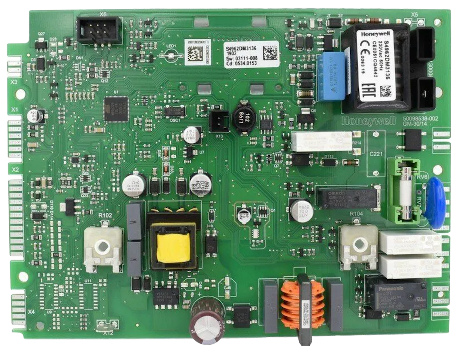 Worimex Spareparts Control Board Honeywell S4962DM3136B Baxi 06053401531P, 200025364