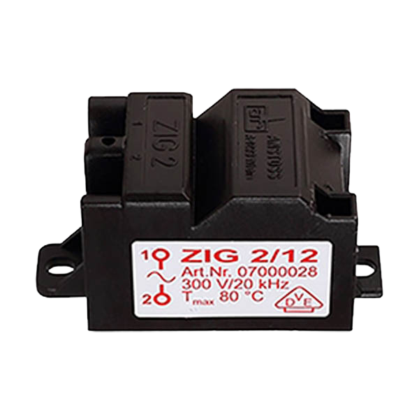 Worimex Spareparts Ignition Transformer Anstoss ZIG2/12 (07000028) Demirdöküm, Saunier Duval S5742700, Protherm 0020034711, Glowworm 2000801936, Viessmann 7828522, Vaillant 0020143448