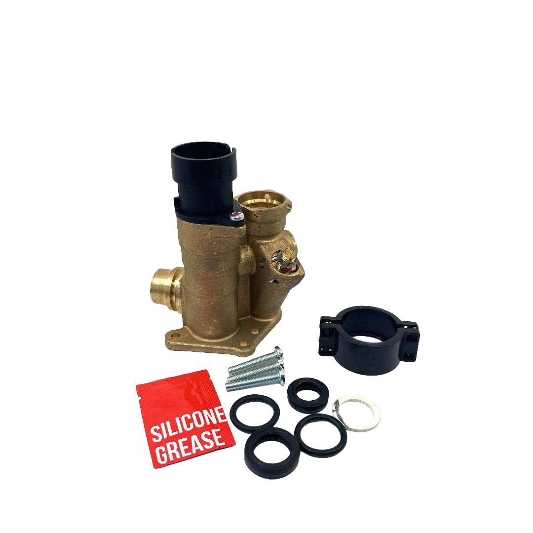 Worimex Spareparts 3 Way Valve Body Wolab Vaillant Turbotec Brass Without Motor (Wolab Design) 0020132682, 0020132683