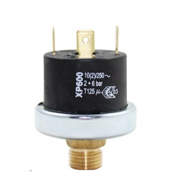 Worimex Spareparts Water Pressure Switch Mater Triple Connection 1/4 6bar Brass